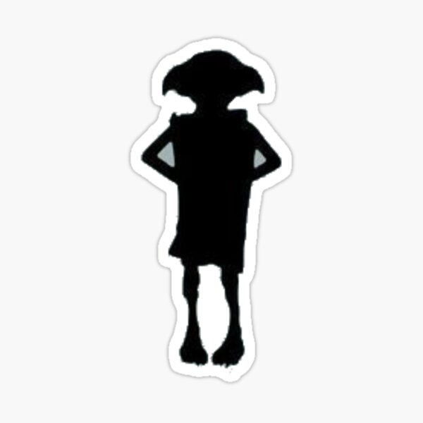 Silhouette Elf Sticker