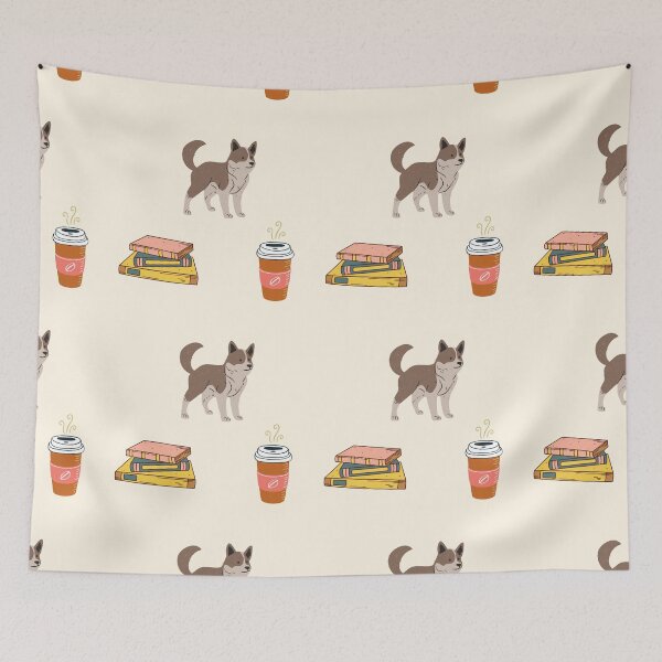 Item preview, Dogs Books And Coffee Pattern Pack designed and sold by LuckyKermit.
