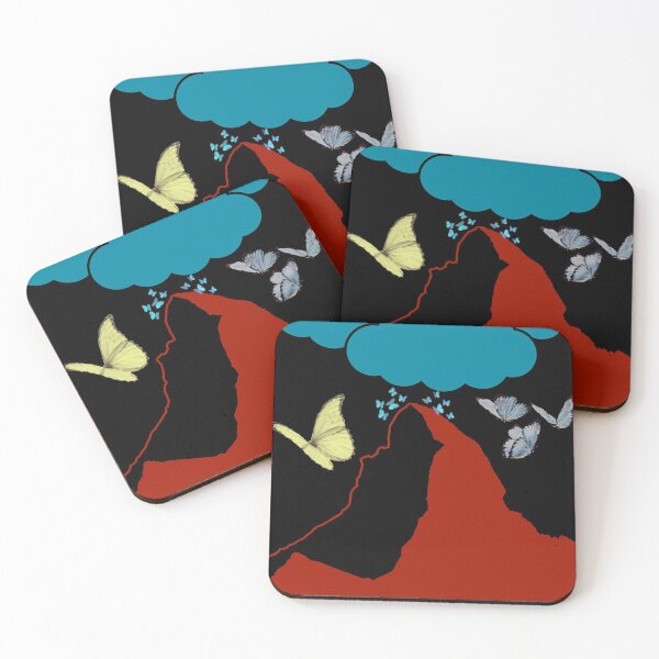 Item preview, Mountain Butterflies Clouds Artwork Design  designed and sold by Ashraf Can.
