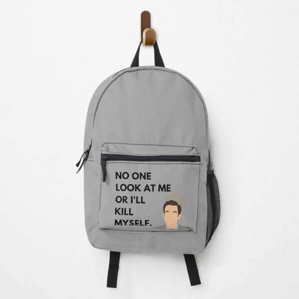 Item preview, John Mulaney Halo Quote Gray - "No one look at me or I'll kill myself" designed and sold by Kristin Orsi.