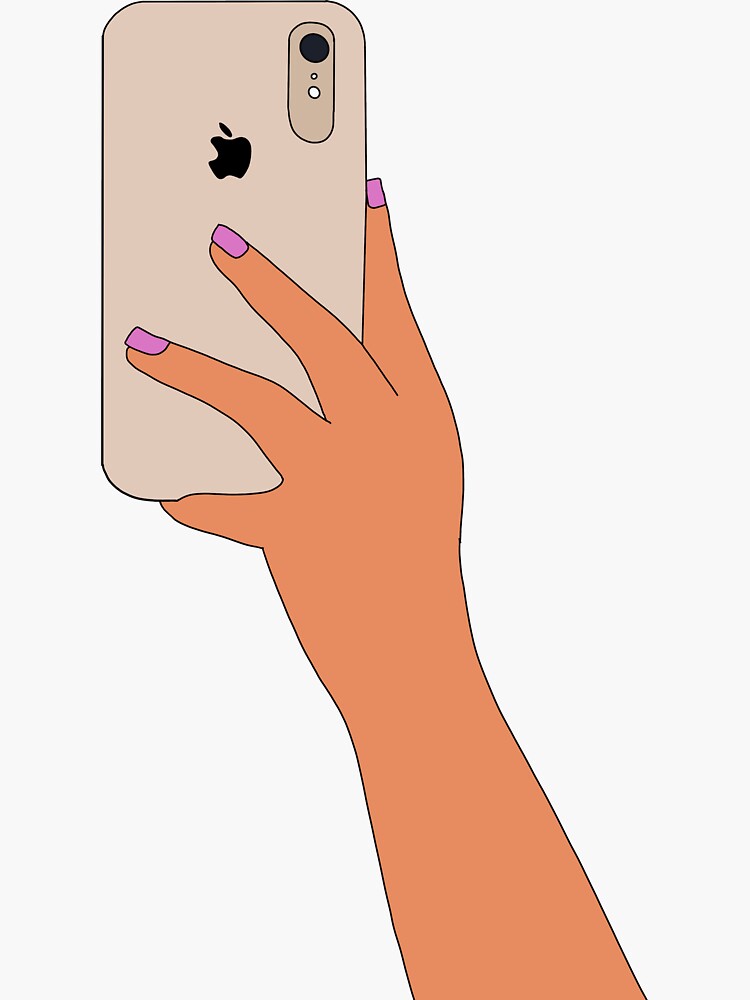 "VSCO mirror selfie digital art" Sticker for Sale by ebonycreates