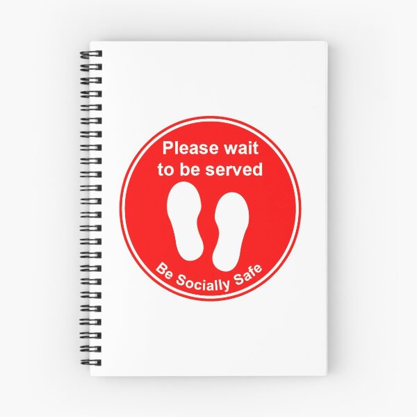 Item preview, Covid-19 signs 'Please wait to be served' designed and sold by timothybeighton.