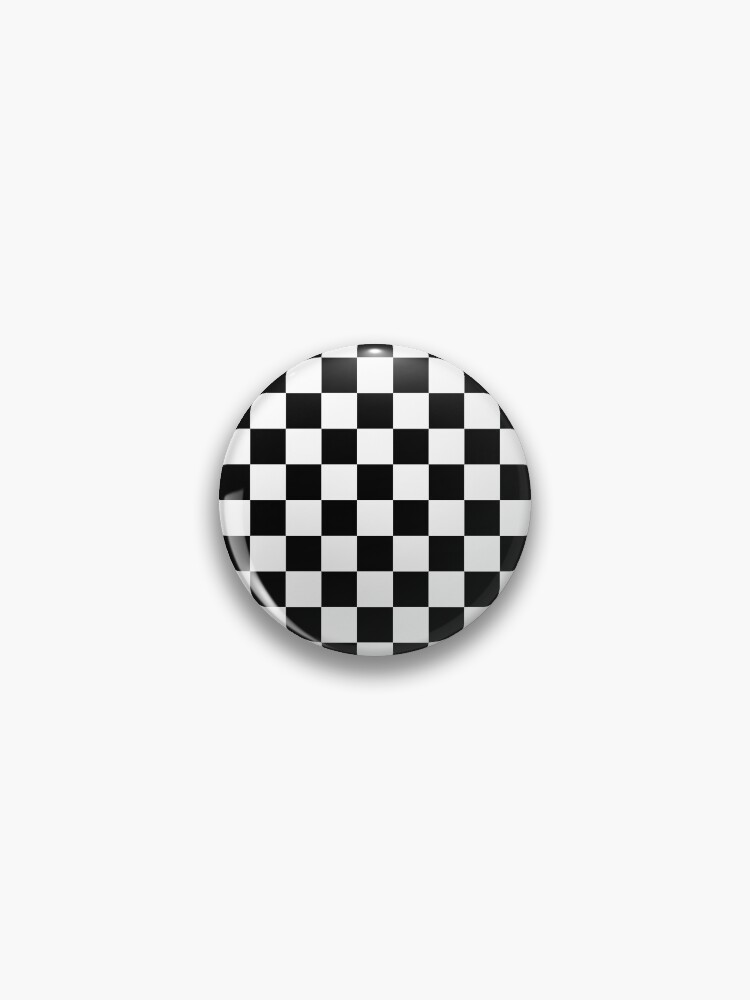 Thumbnail 1 of 3, Pin, salty-dog2 two-tone ska checkerboard designed and sold by Salty-Dog2.