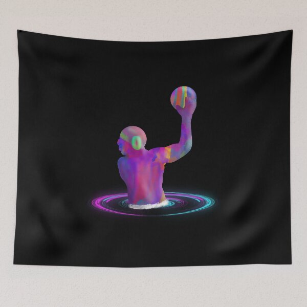 Item preview, Waterpolo in action painting designed and sold by Zwembad Vergelijker.