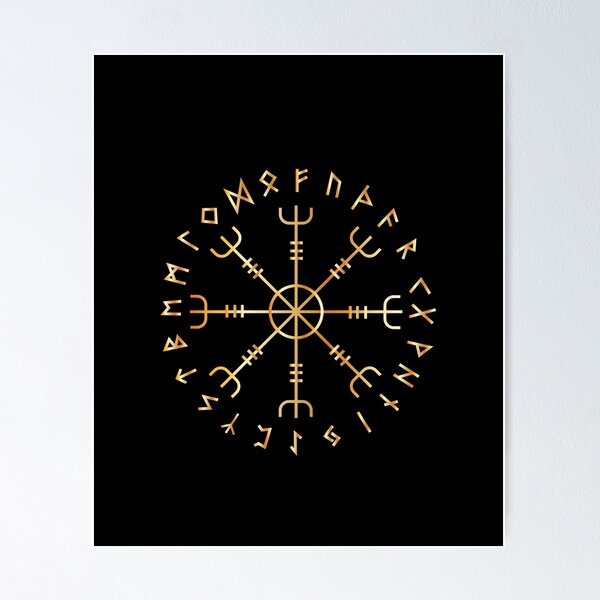 Item preview, Viking Compass Vegvisir Symbol Nordic Viking Rune  designed and sold by enjoytheshirt.
