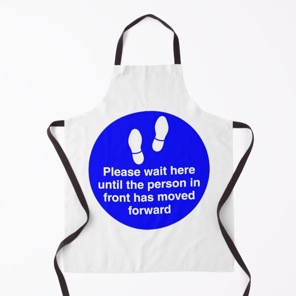 Item preview, Covid-19 signs 'Please wait here until the person in front has moved forward' designed and sold by timothybeighton.