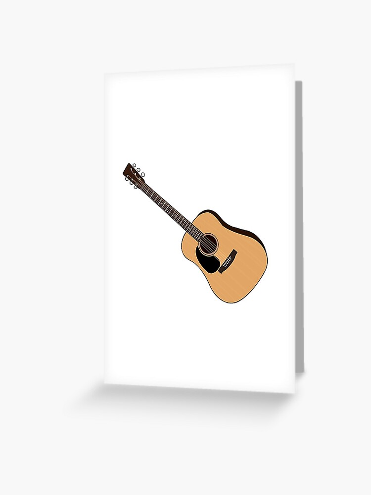 Stickers Guitare Florale - 70 x 50 cm