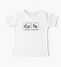 Cu Te - Cute - Periodic Table - Chemistry - Chest Baby Tee