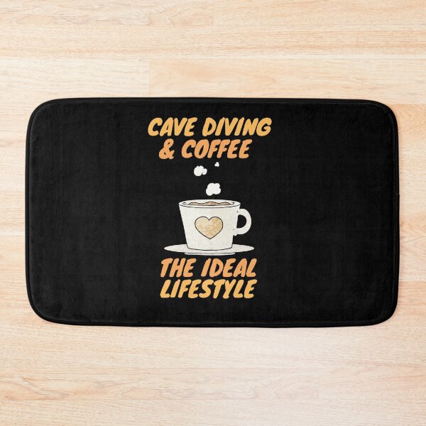 Item preview, cave diving and coffee lifestyle designed and sold by SnowballStep.