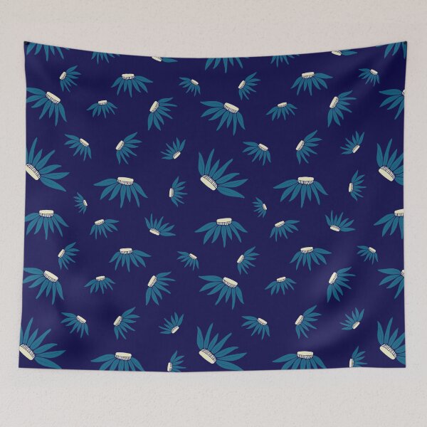 Item preview, Blue Daisy Flowers Pattern designed and sold by Aysel's Designs.