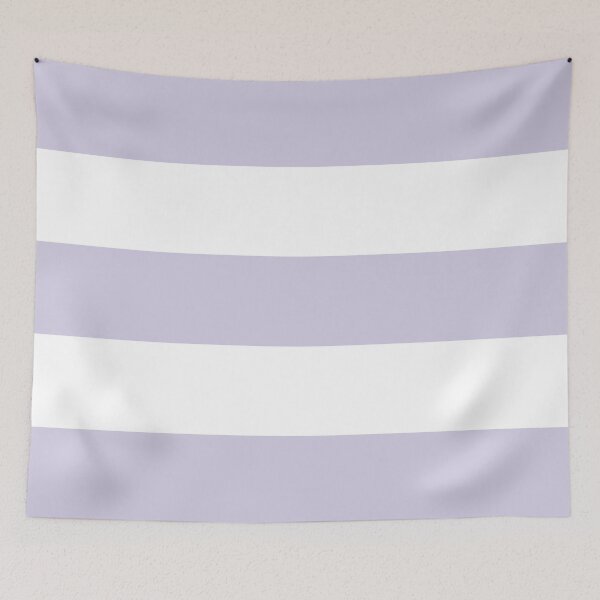 Item preview, Large LILAC and WHITE  Horizontal STRIPES designed and sold by RachelMacht.