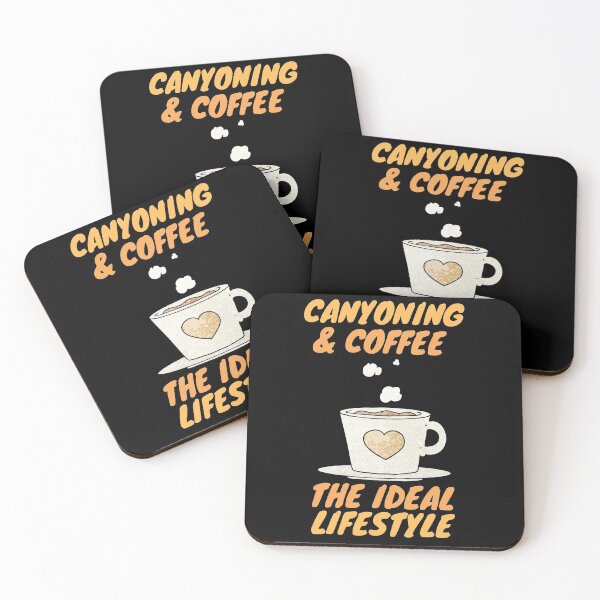 Item preview, canyoning and coffee lifestyle designed and sold by SnowballStep.