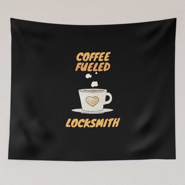 Item preview, coffee fueled locksmith designed and sold by SnowballStep.