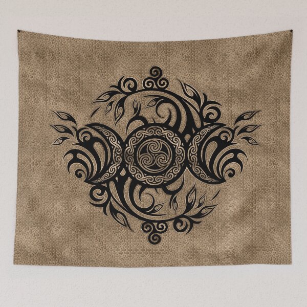 Item preview, Triple Moon Ornament with Triskelion  designed and sold by k9printart.