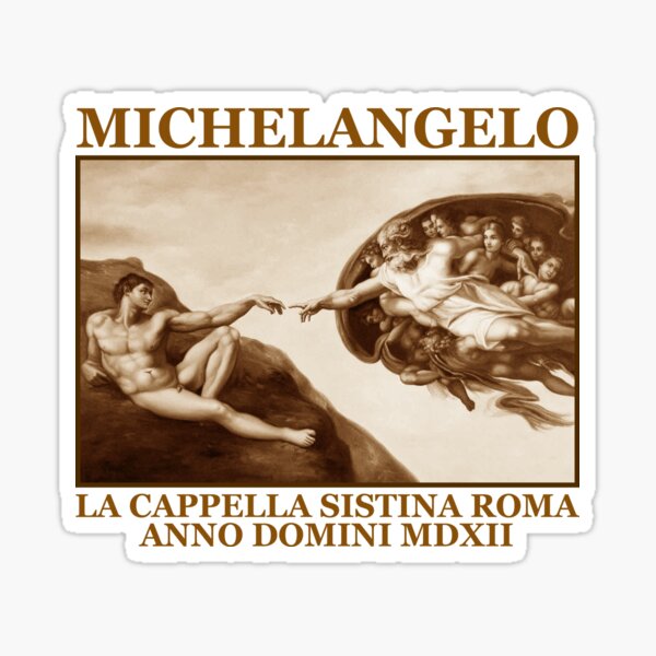 Michelangelo Sticker By Nicholas Colfin Redbubble 1669