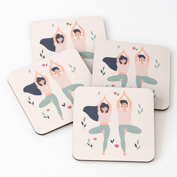 Item preview, Woman Man Doing Yoga Tree Pose designed and sold by paradiskt.