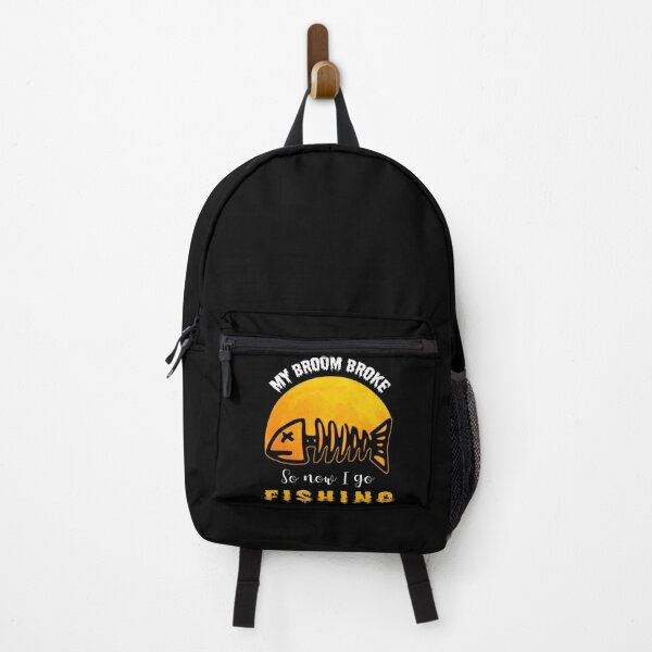 Item preview, My broom broke so now I go fishing Halloween funny designed and sold by SANA MAMOUN ALAJJAN .