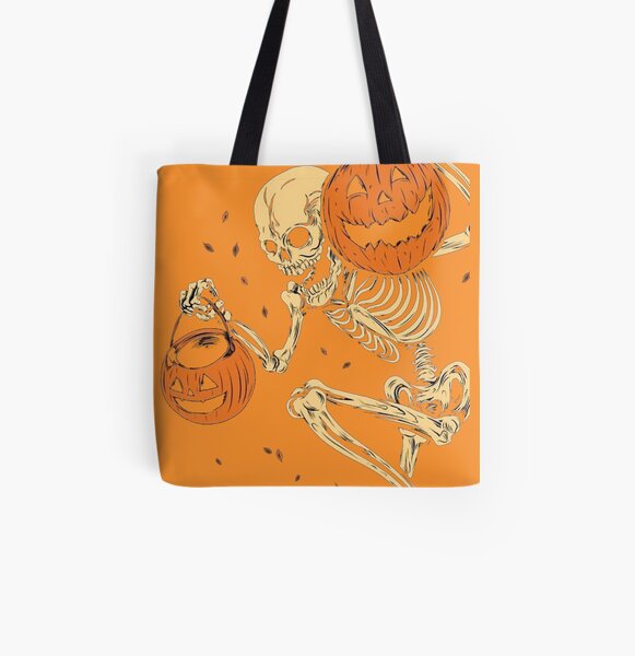 Halloween Skull head All Over Print Tote Bag