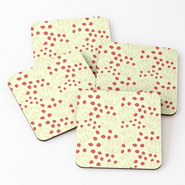 Item preview, pastel green with leaf and red dots designed and sold by 3Akshithaa.