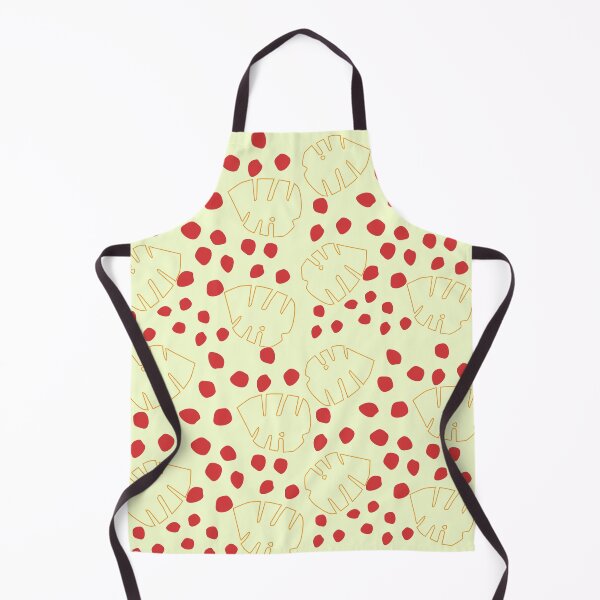 Item preview, pastel green with leaf and red dots designed and sold by 3Akshithaa.