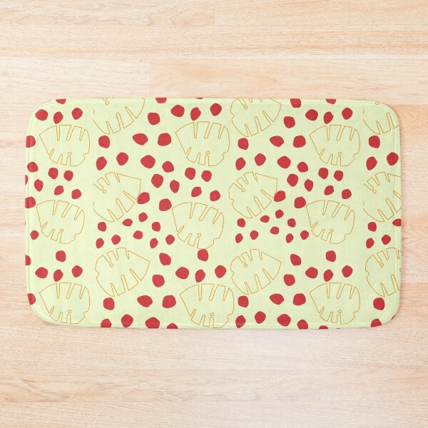 Item preview, pastel green with leaf and red dots designed and sold by 3Akshithaa.