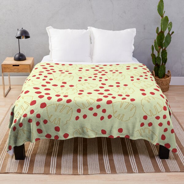 Item preview, pastel green with leaf and red dots designed and sold by 3Akshithaa.