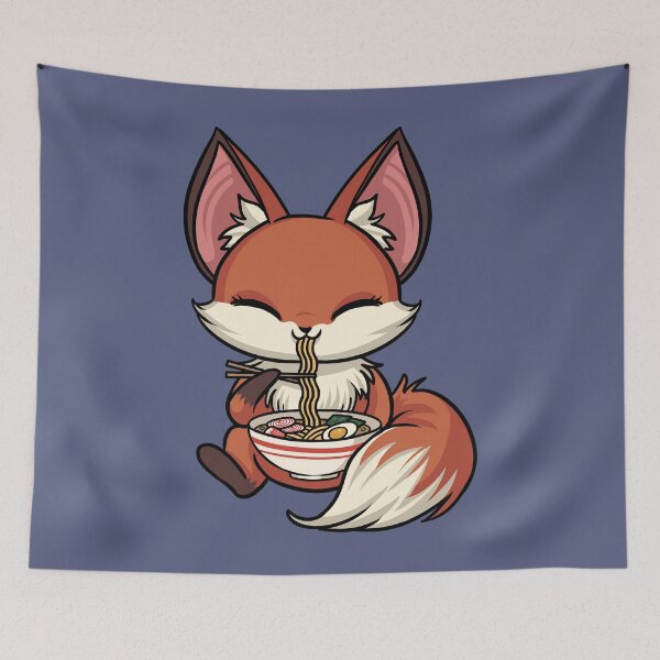 Item preview, Kawaii Ramen Fox Cute designed and sold by azmndesigns.