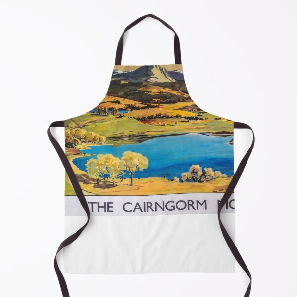 Item preview, Cairngorm Mountains retro poster designed and sold by CorasPosters.