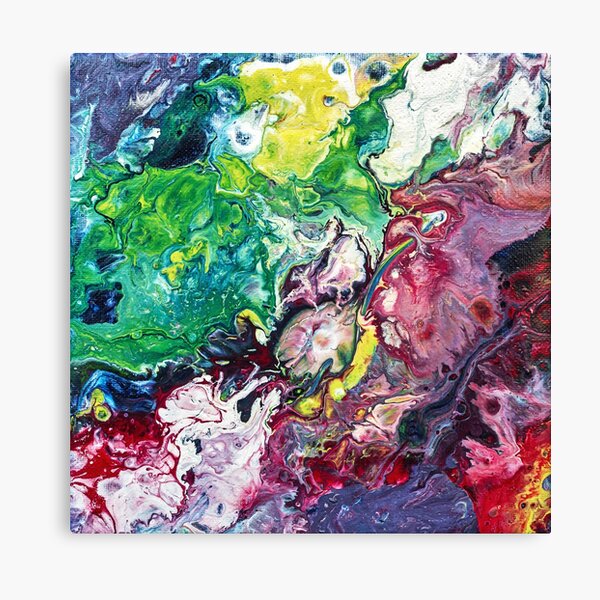 Abstract Fluid Art Painting Canvas Print