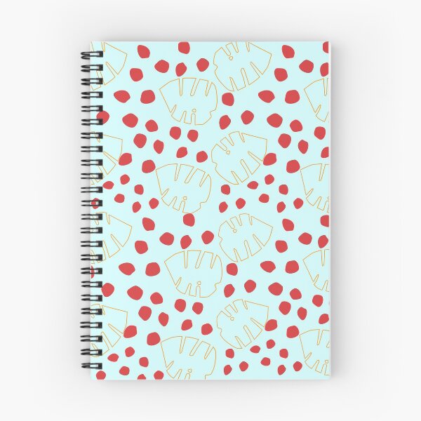 Item preview, pastel blue with leaf and red dots designed and sold by 3Akshithaa.