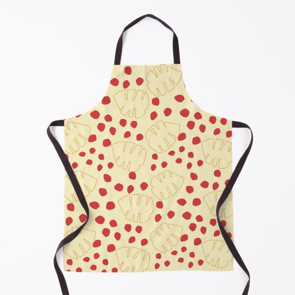 Item preview, pastel yellow with leaf and red dots designed and sold by 3Akshithaa.