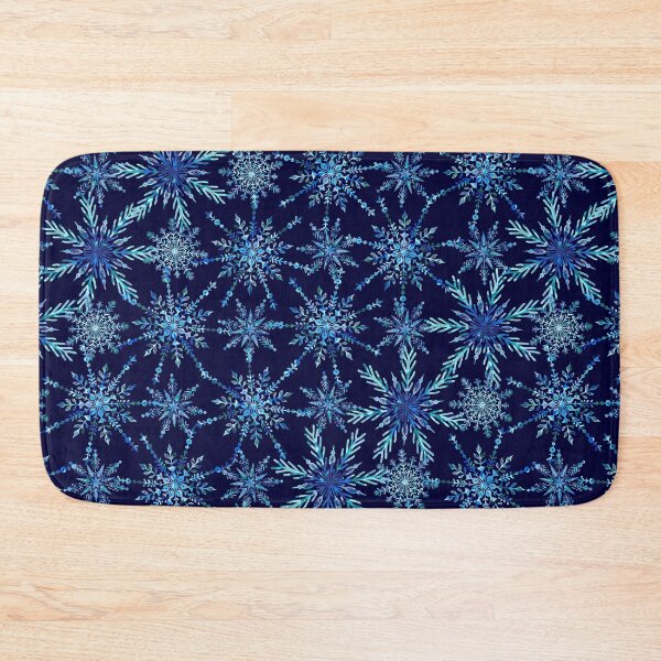 Item preview, Blue snowflakes pattern #2 designed and sold by NatureArtUK.