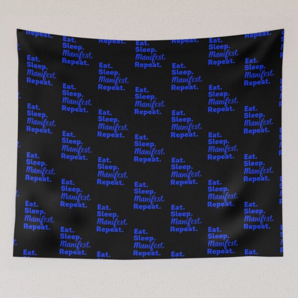 Item preview, Blue Eat Sleep Manifest Repeat - Law of Attraction designed and sold by LoA-Lady.