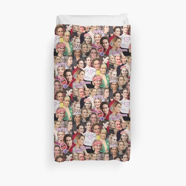 Sarah Paulson collage Duvet Cover