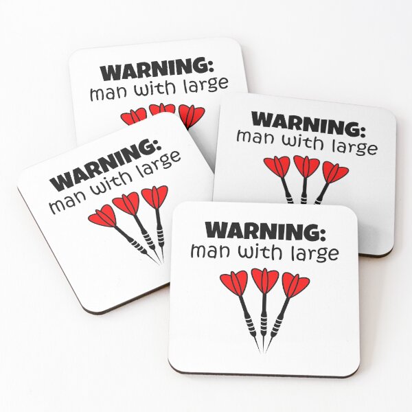 Item preview, Warning: man with large darts designed and sold by TheGreenGoat.