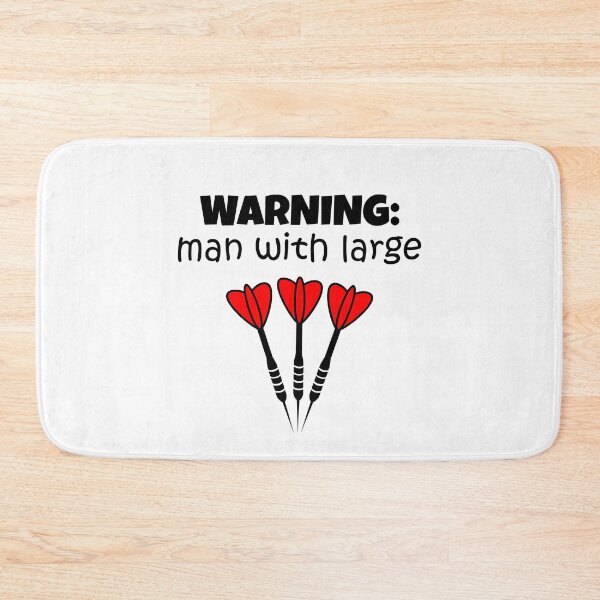Item preview, Warning: man with large darts designed and sold by TheGreenGoat.