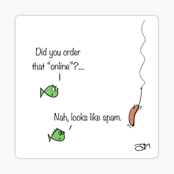 Spam Cartoon Sticker