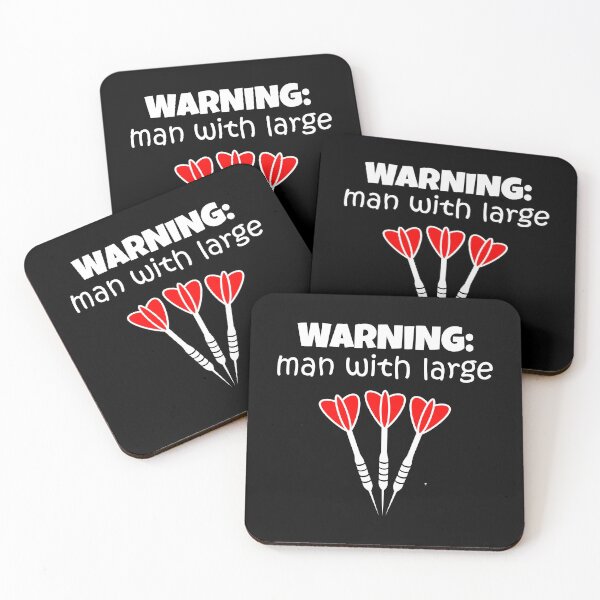 Item preview, Warning: man with large darts designed and sold by TheGreenGoat.