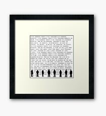 Jahreszeiten der Liebe (Schwarz) Gerahmtes Wandbild