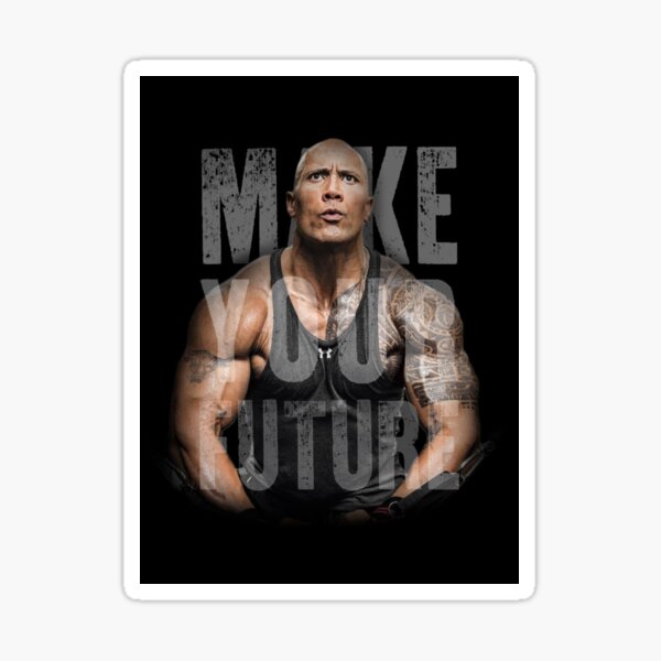 The Rock Vinyl Sticker Dwayne Johnson Meme 90's Wrestler 