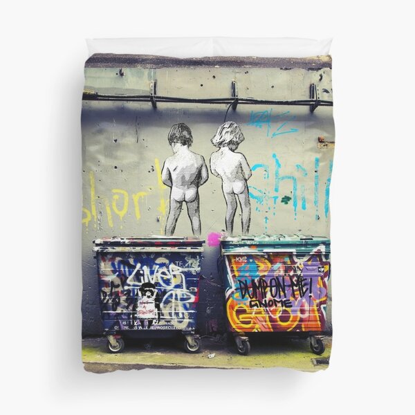 Vista previa del artículo con la obra «Banksy relaja al pato», diseñado y vendido por WE-ARE-BANKSY.