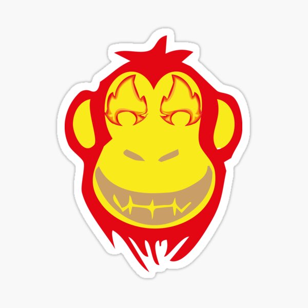 Fire monkey Sticker