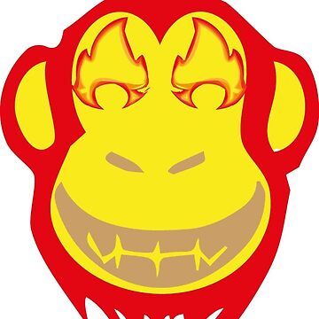 Artwork thumbnail, Fire monkey by elwebman