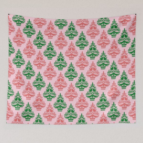 Item preview, Folk art Christmas tree pattern #1 designed and sold by NatureArtUK.