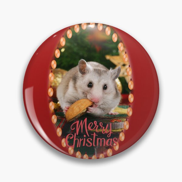 Item preview, Merry Christmas Syrian hamster designed and sold by Toffy2222.
