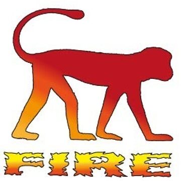 Artwork thumbnail, Fire Monkey - Chinese Horoscope by elwebman