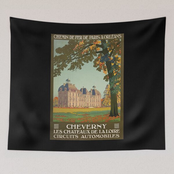 Item preview, Cheverny retro poster designed and sold by CorasPosters.