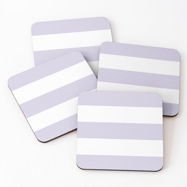 Item preview, Large LILAC and WHITE  Horizontal STRIPES designed and sold by RachelMacht.