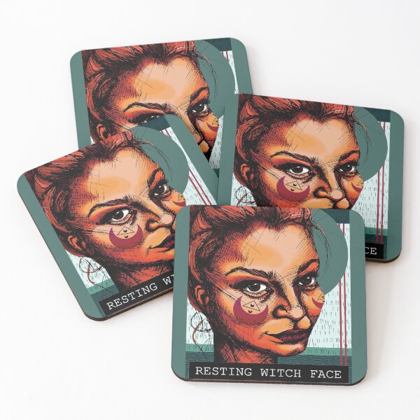 Item preview, Resting witch face (portrait with text) designed and sold by jane-louise.