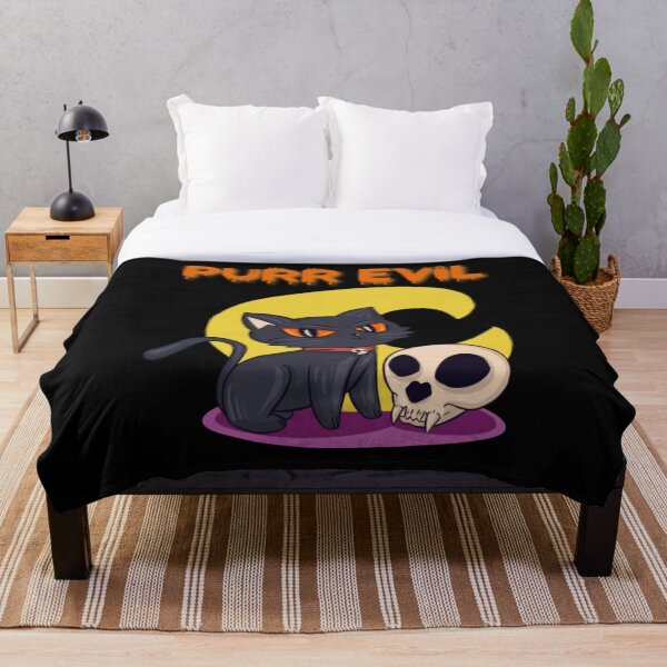 Item preview, Purr Evil Cat Halloween designed and sold by NoelBourke.